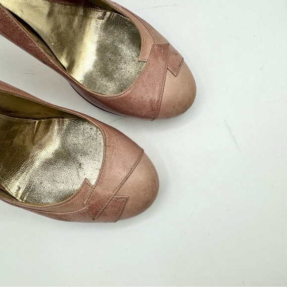 VERSACE JEANS COUTURE PURPLE LEATHER HEELS VJC BY VERSACE PUMPS MADE IN ITALY 39 - Picture 16 of 17